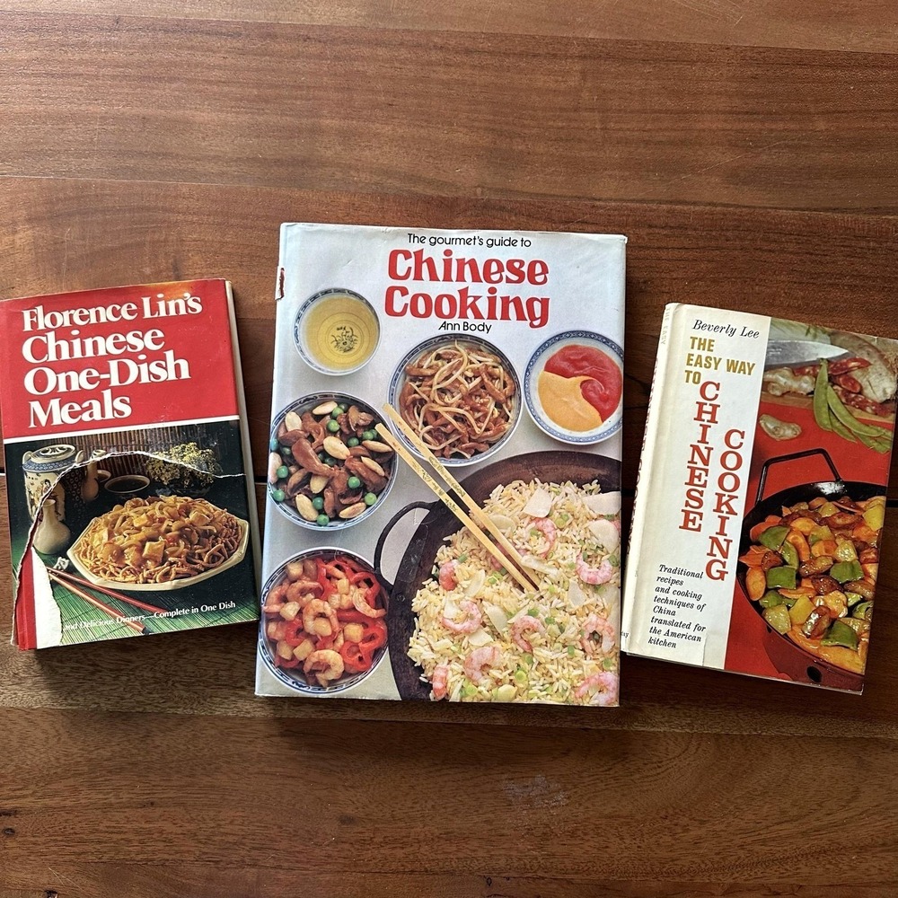 Vintage Chinese Cookbook Lot 3 Florence Lin Ann Body Beverly Lee Recipes Cooking